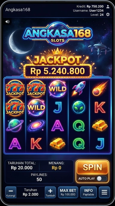 Proses pengunduhan aplikasi di angkasa168 yang cepat dan mudah.